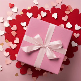 Mjuk Flamingo Rosa Omslagning Papper rullning Presentpapper