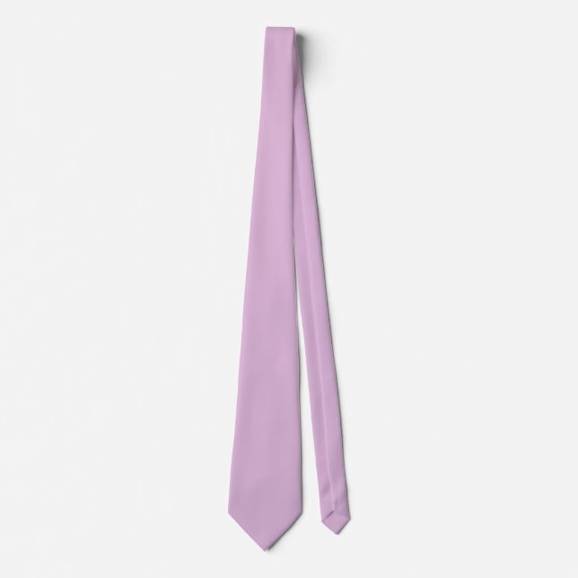 Mjuk Fransk Lilac Solid Färg Slips (Framsida)