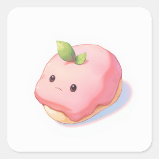 Mjuk, fredlig konst fyrkantigt klistermärke