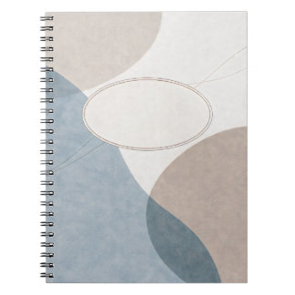 Mjuk geometri — Anpassningsbar minimalistisk dagbo Anteckningsbok