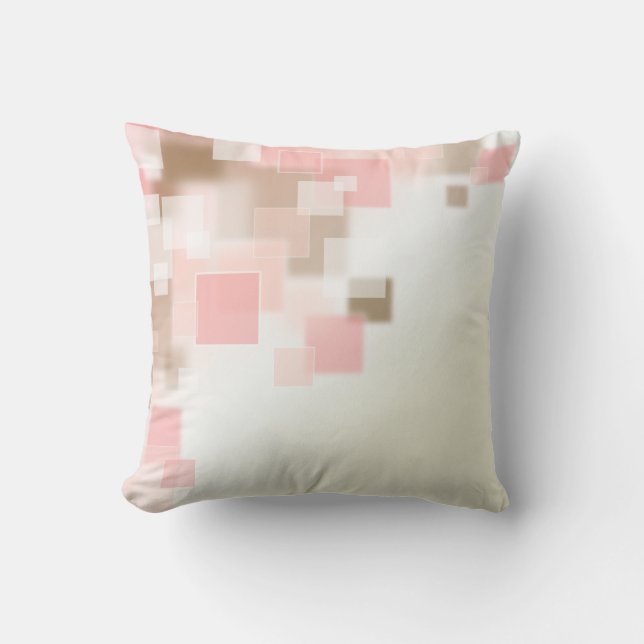 Mjuk geometrisk Abstrakt American MoJo Pillow Kudde (Framsida)