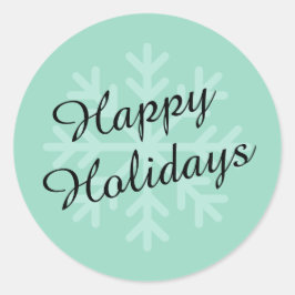 Mjuk Glad helg-etikett Runt Klistermärke