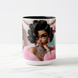 Mjuk Glam Två-Tonad Mugg