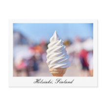 Mjuk glass i Helsingfors, Finlands vykort