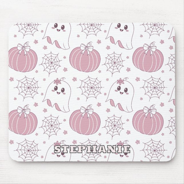 Mjuk Goth Pastell Halloween-mönster Musmatta (Framsidan)