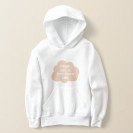 Mjuk gråbeige och molnvit AI-konst med citat T Shirt