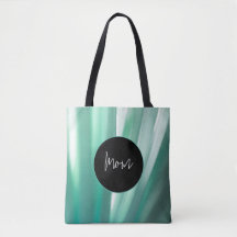 Mjuk grön blommig tryckt toteväska