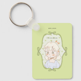 Mjuk Grön Nyckelring