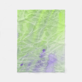 Mjuk grön och lavendel harmoni fleecefilt