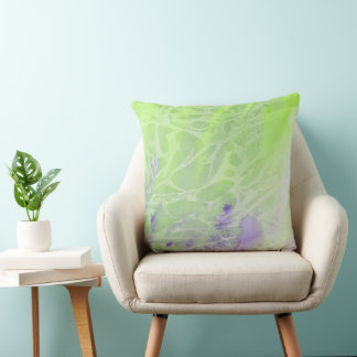 Mjuk grön och lavendel harmoni kudde