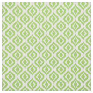Mjuk grön Retro-Chic som Ikat droppar Mönster Tyg