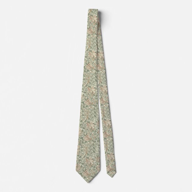 Mjuk grön vintage William Morris kaprifol Slips (Framsida)