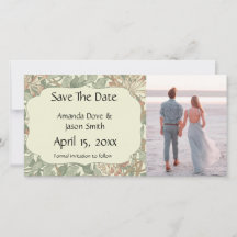 Mjuk grön vintage William Morris kaprifol