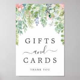 Mjuk Grönskande Presenter och Kort Skylt