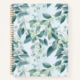 Mjuk Grönt Eucalyptus Watercolor-stil