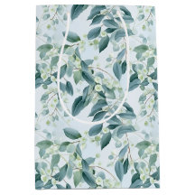 Mjuk Grönt Eucalyptus Watercolor-stil