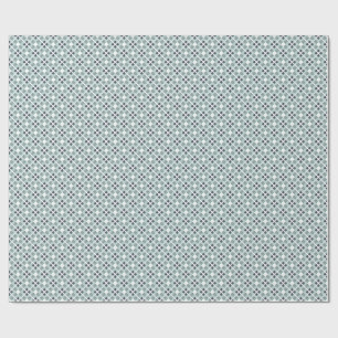 Mjuk Grönt och skiffergeometrisk Mönster Presentpapper