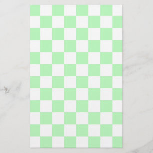 Mjuk Grönt och vit Brevpapper