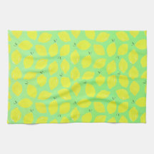 Mjuk Grönt täckt med Lemons Dish Towel