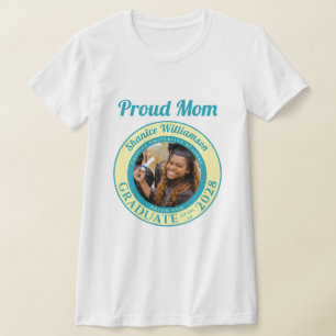 Mjuk Gul Foto Modern Examen Stolt Mamma T Shirt
