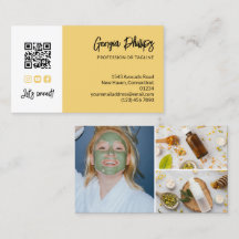 Mjuk gul QR-kod 3 Foto Collage