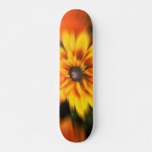 Mjuk Gult Blommoskärpa Skåda Mini Skateboard Bräda 18,5 Cm
