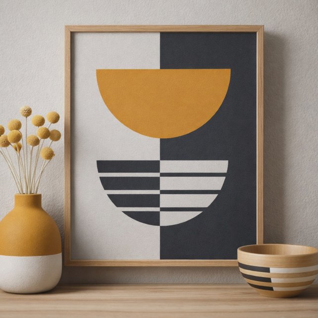 Mjuk harmoni i abstrakt geometri poster (Skapare uppladdad)