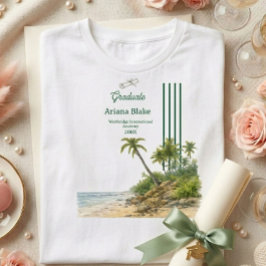 Mjuk havestetik modern examensinbjudan t shirt
