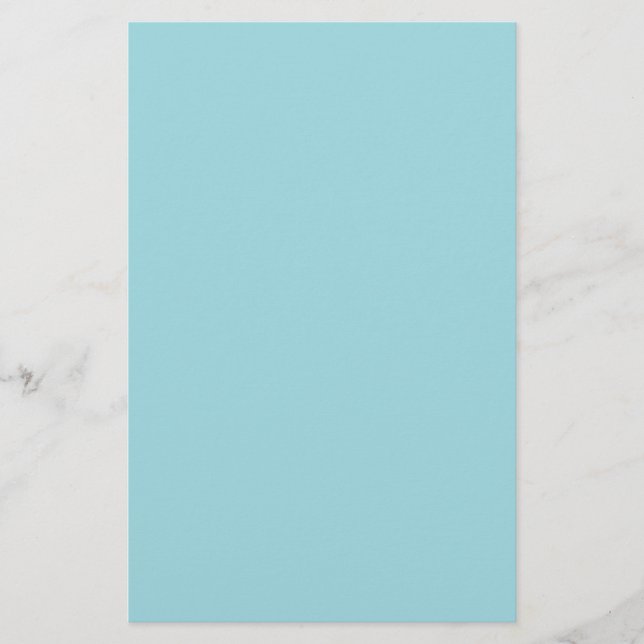 Mjuk Himmel Blue Solid Färg Brevpapper (Framsida)