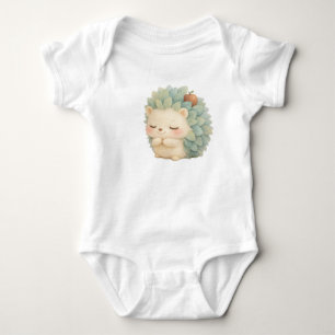 Mjuk Igelkott – Mjuk Kawaii-Barn Vattenfärg I T Shirt