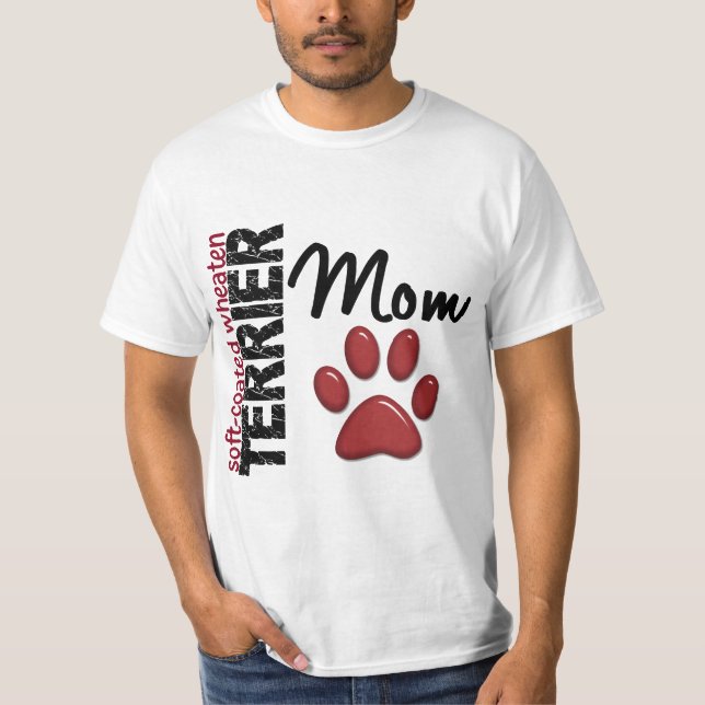 Mjuk-Jackad Wheaten Terriermamma 2 T-shirt (Framsida)