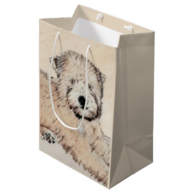 Mjuk Jackat hjällande terrier-målning Original Art (Framsidan Vinklad)
