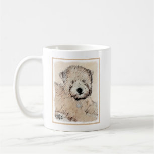Mjuk Jackat hjällande terrier-målning Original Art Kaffemugg