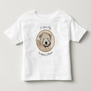 Mjuk Jackat hjällande terrier-målning Original Art T Shirt