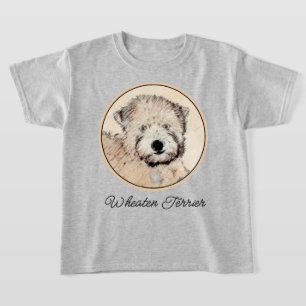 Mjuk Jackat hjällande terrier-målning Original Art T Shirt
