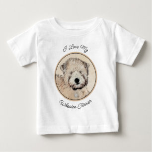 Mjuk Jackat hjällande terrier-målning Original Art T Shirt