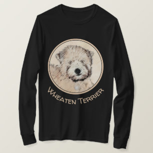 Mjuk Jackat hjällande terrier-målning Original Art T Shirt