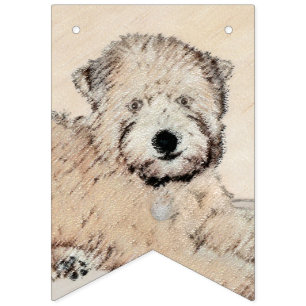Mjuk Jackat hjällande terrier-målning Original Art Vimplar