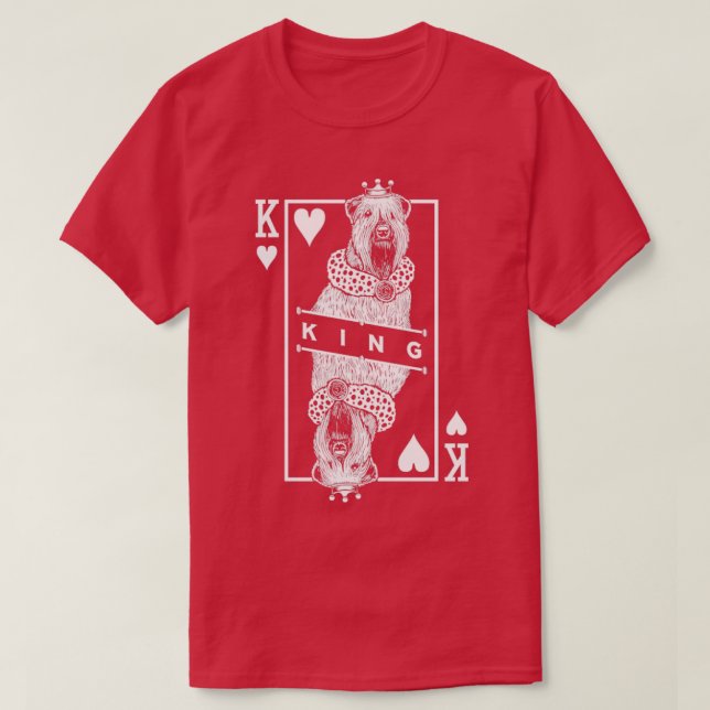 Mjuk Jackat hjulgående Kung av hearts funny D T Shirt (Design framsida)