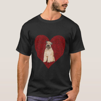 Mjuk Jackat hjulgående Terrier Valentines day Hund T Shirt
