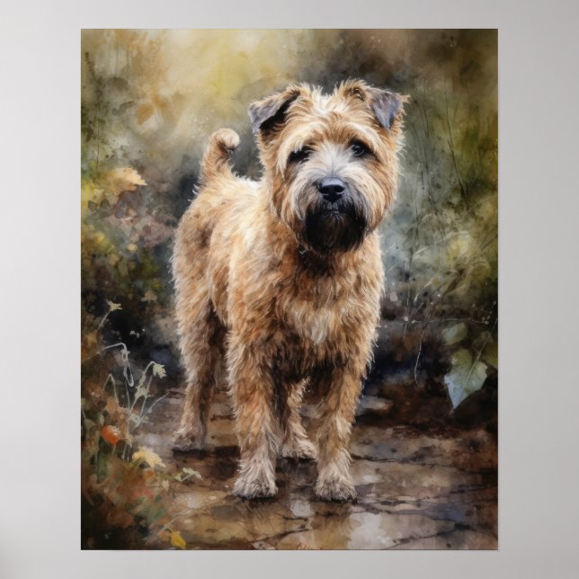 Mjuk Jackat Hund Skriv ut på  Poster (Framsidan)