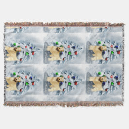 Mjuk Jackat jul för Wheaten Terrier Filt