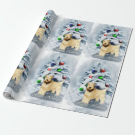 Mjuk Jackat jul för Wheaten Terrier Presentpapper