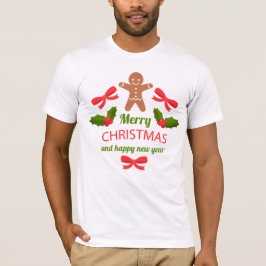 Mjuk jultröja för familjen med pepparkaks-tema USA T Shirt