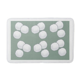 Mjuk kantmatta av Bollar från bomull med Elegant Badrumsmatta