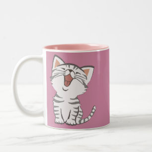 Mjuk kattunge Två-Tonad mugg