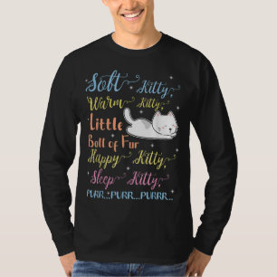 Mjuk Kattunge Warm Kattunge Lilla Boll i Päls sömn T Shirt