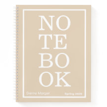 Mjuk Khaki/Beige Modern Stor "NOTISBLOCK"