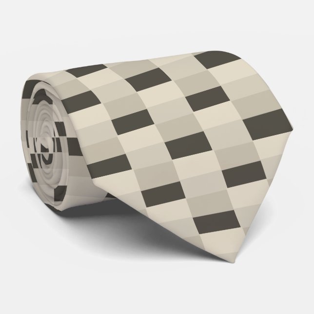 Mjuk kräm med russinfärgad mönster slips (Rullad)