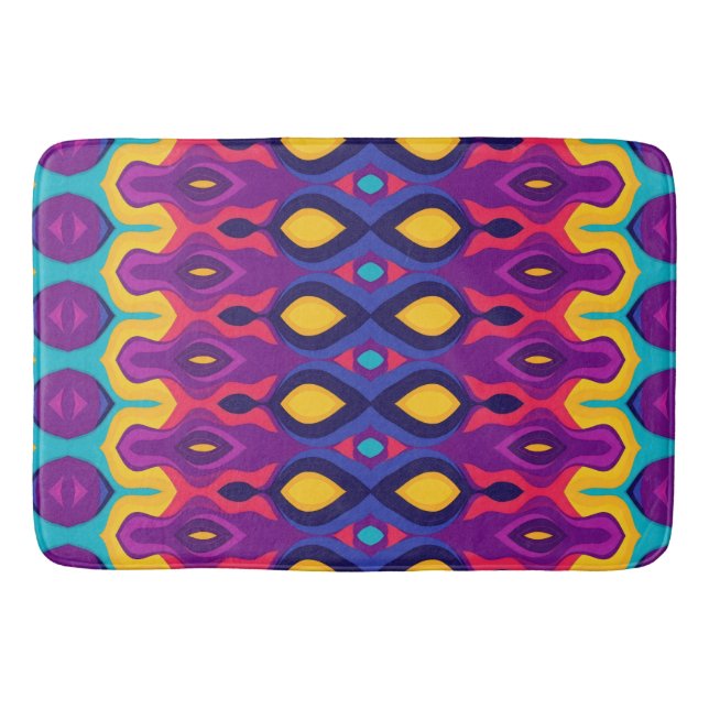 Mjuk kurvor fet färg badrumsmatta (Framsidan)